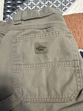 Vintage Lee Dungarees Khaki Carpenter Pocket Pants 29x32